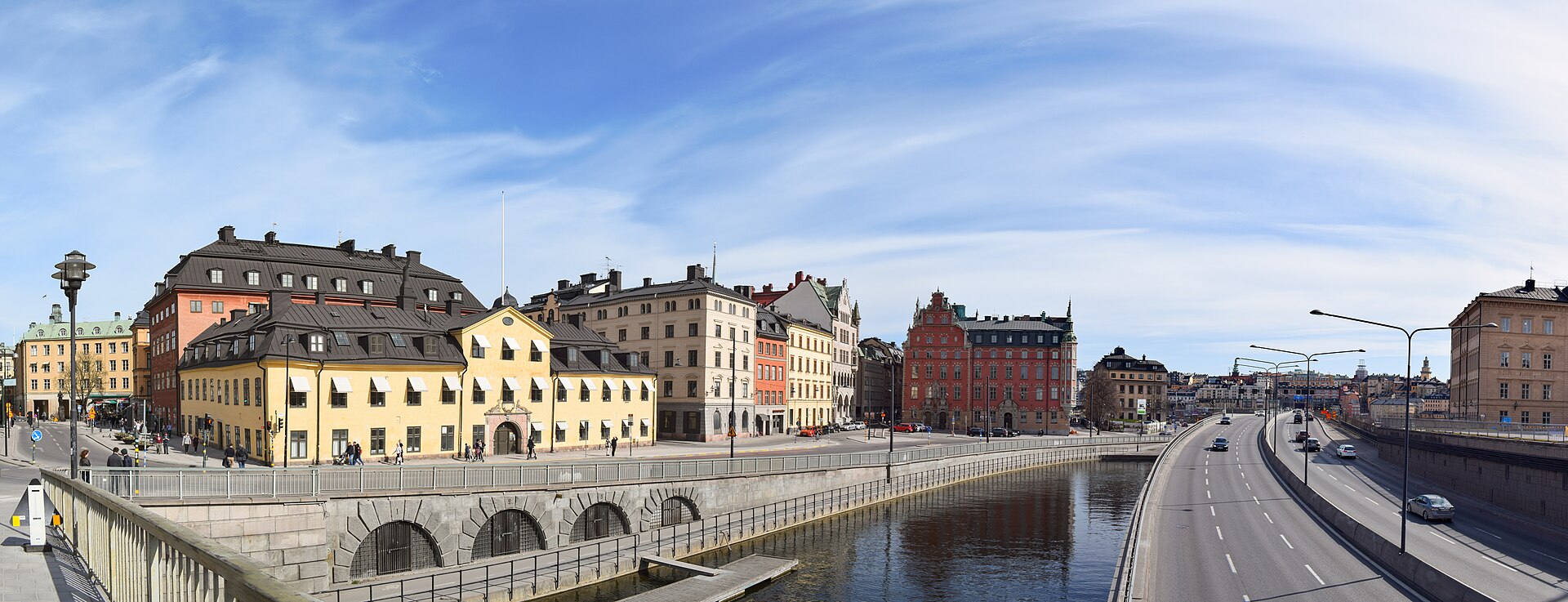 Panoramic view of Gamla Stan in Stockholm