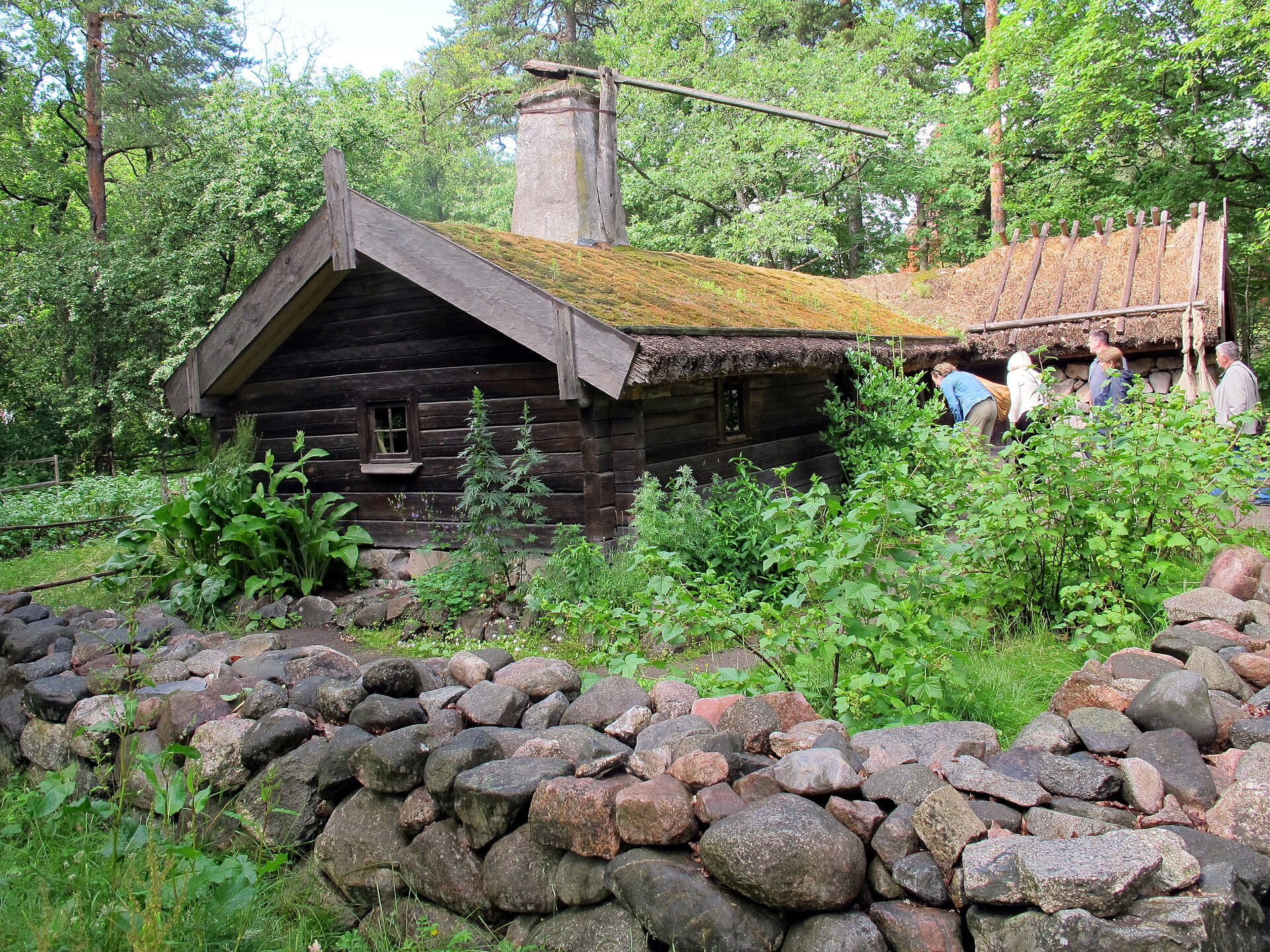 Pathway through Skansen open-air museum on Djurgården island, Stockholm