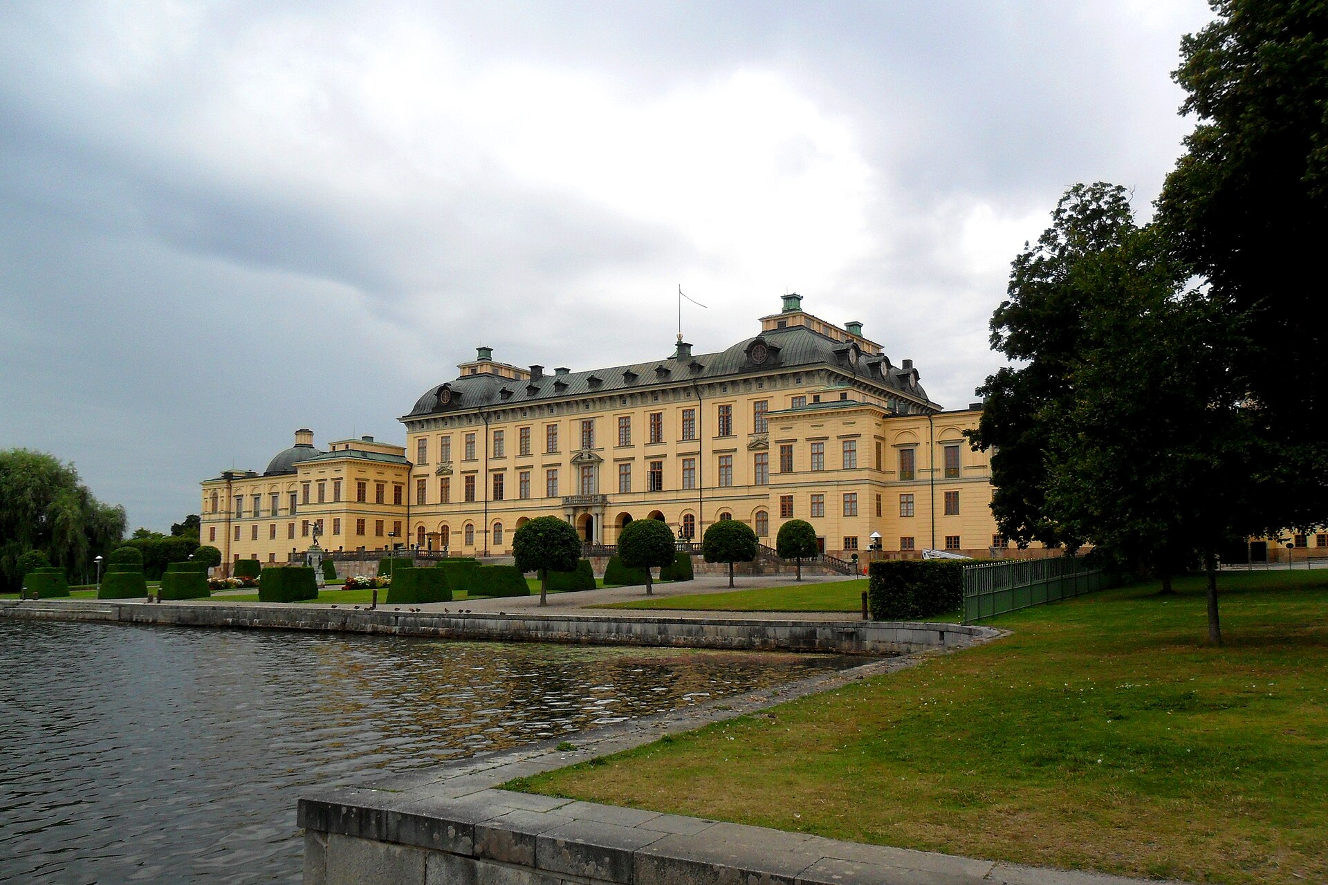 Drottningholms slott, the royal palace complex at Drottningholm near Stockholm