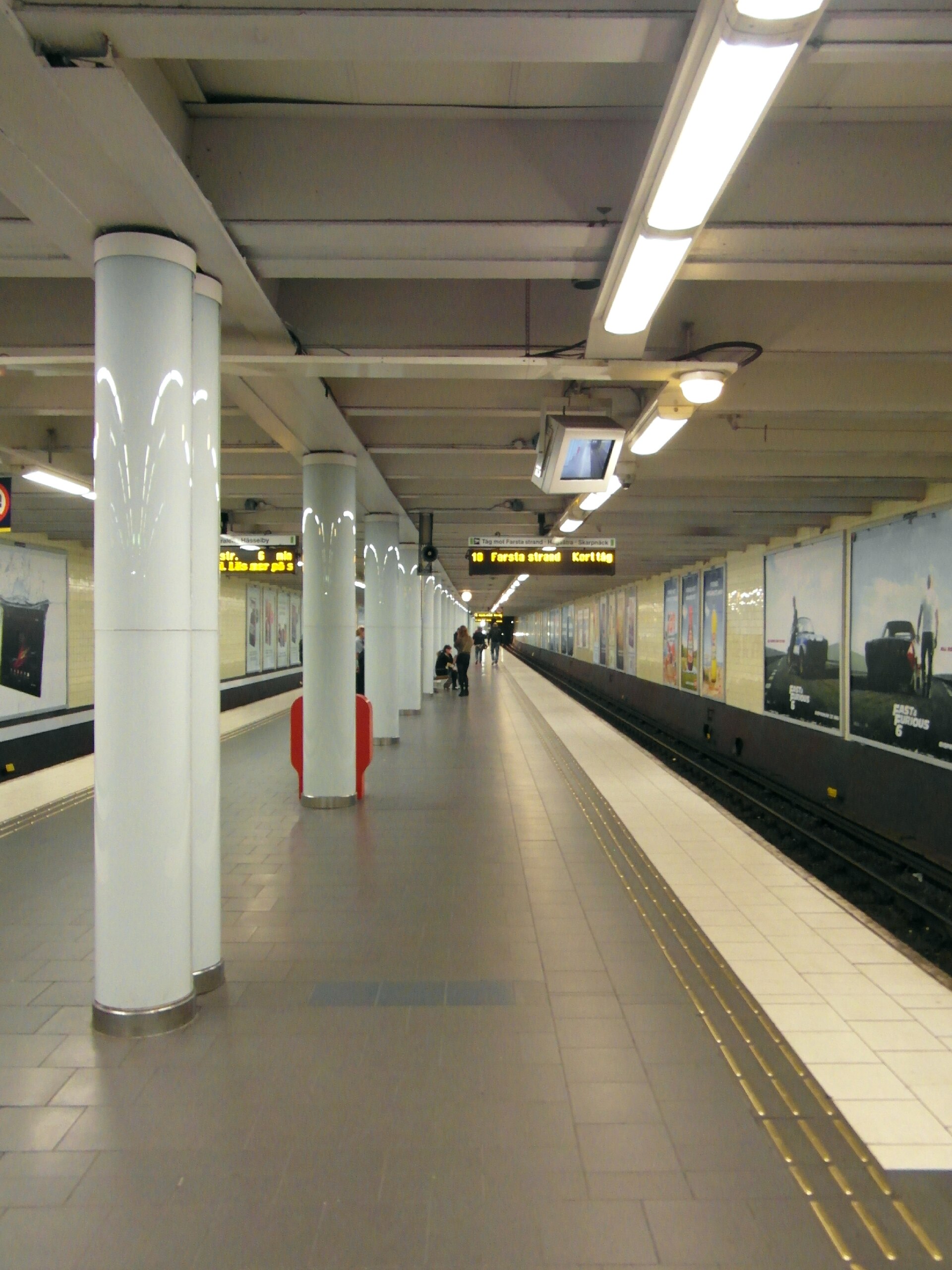 Skanstull station on the green line of the Stockholm Tunnelbana