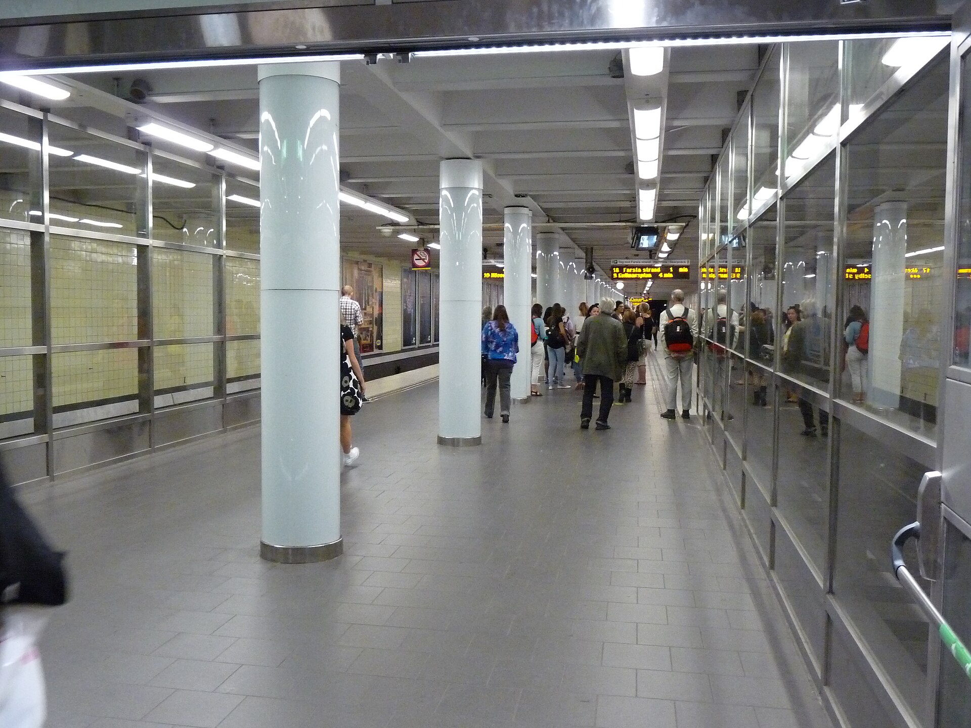 Skanstull metro station in Stockholm