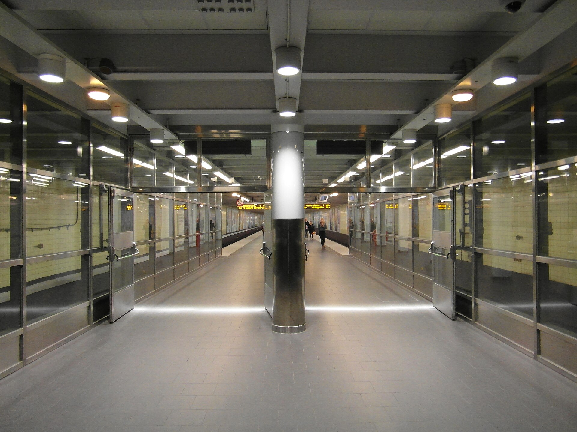 Skanstull Tunnelbana station, part of Stockholm's green metro line