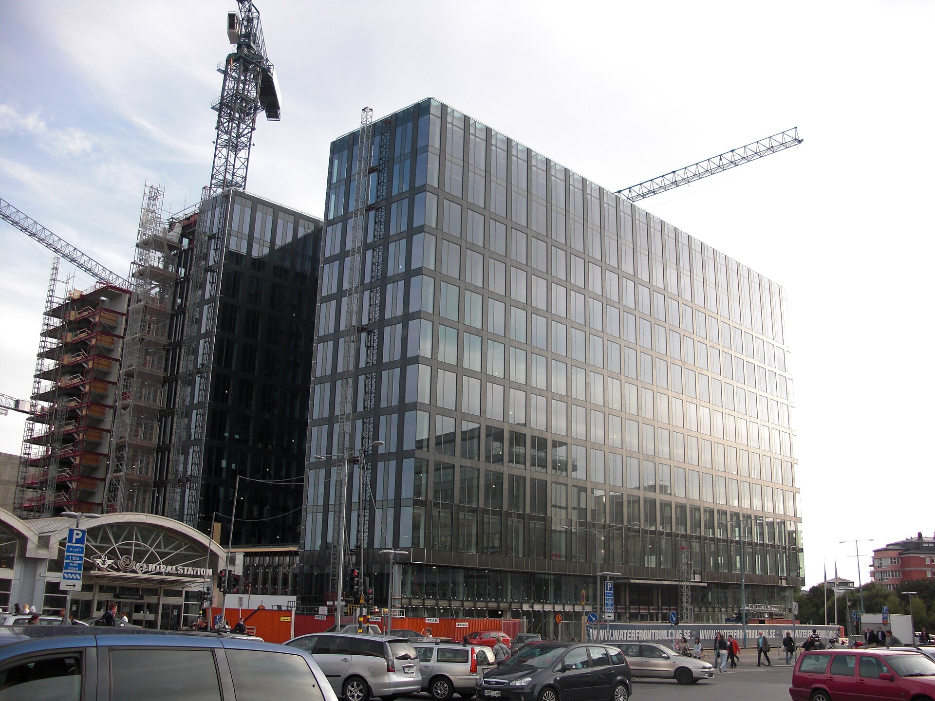 The Waterfront building in Stockholm under construction in September 2009