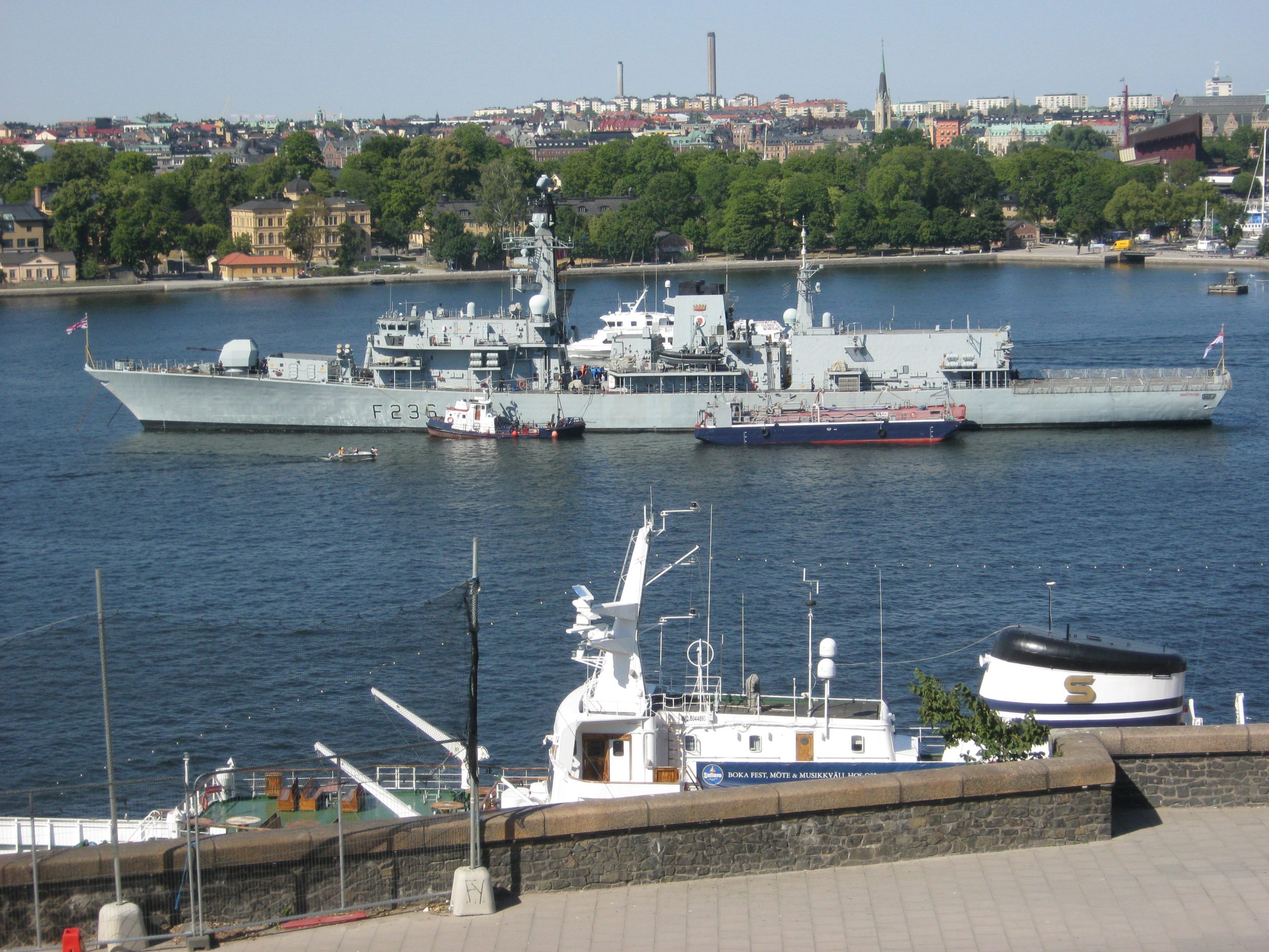 In the Stockholm harbour