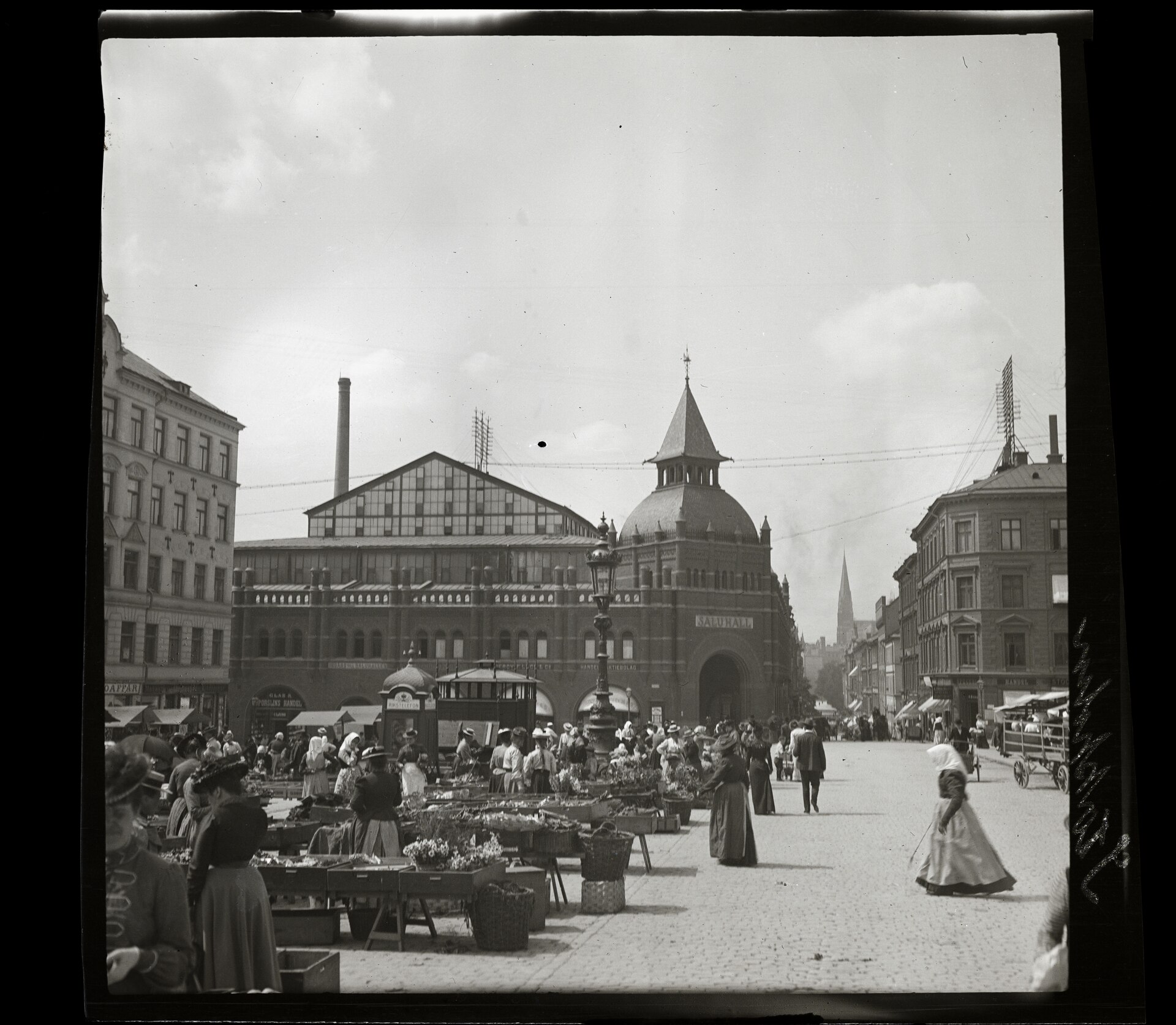 Street life at the inauguration of the Poltava and John Ericsson monuments in Stockholm