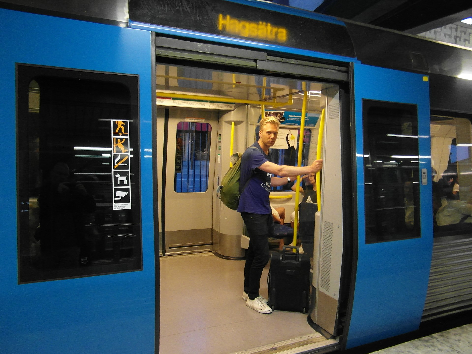 Gamla Stan station on Stockholm's metro, a stop on both the red and green lines