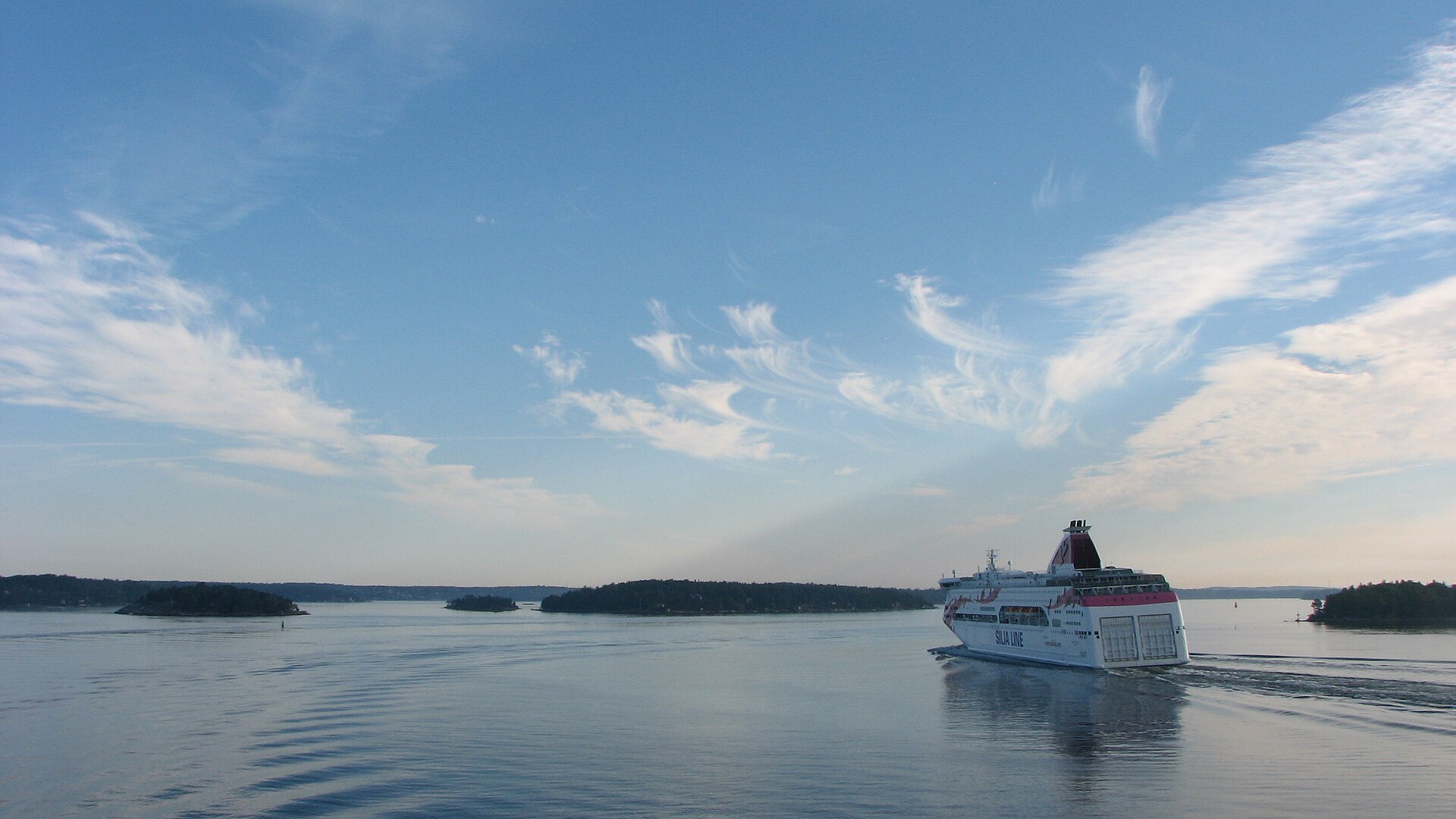 The ferry Baltic Princess en route from Stockholm to Turku in September 2018