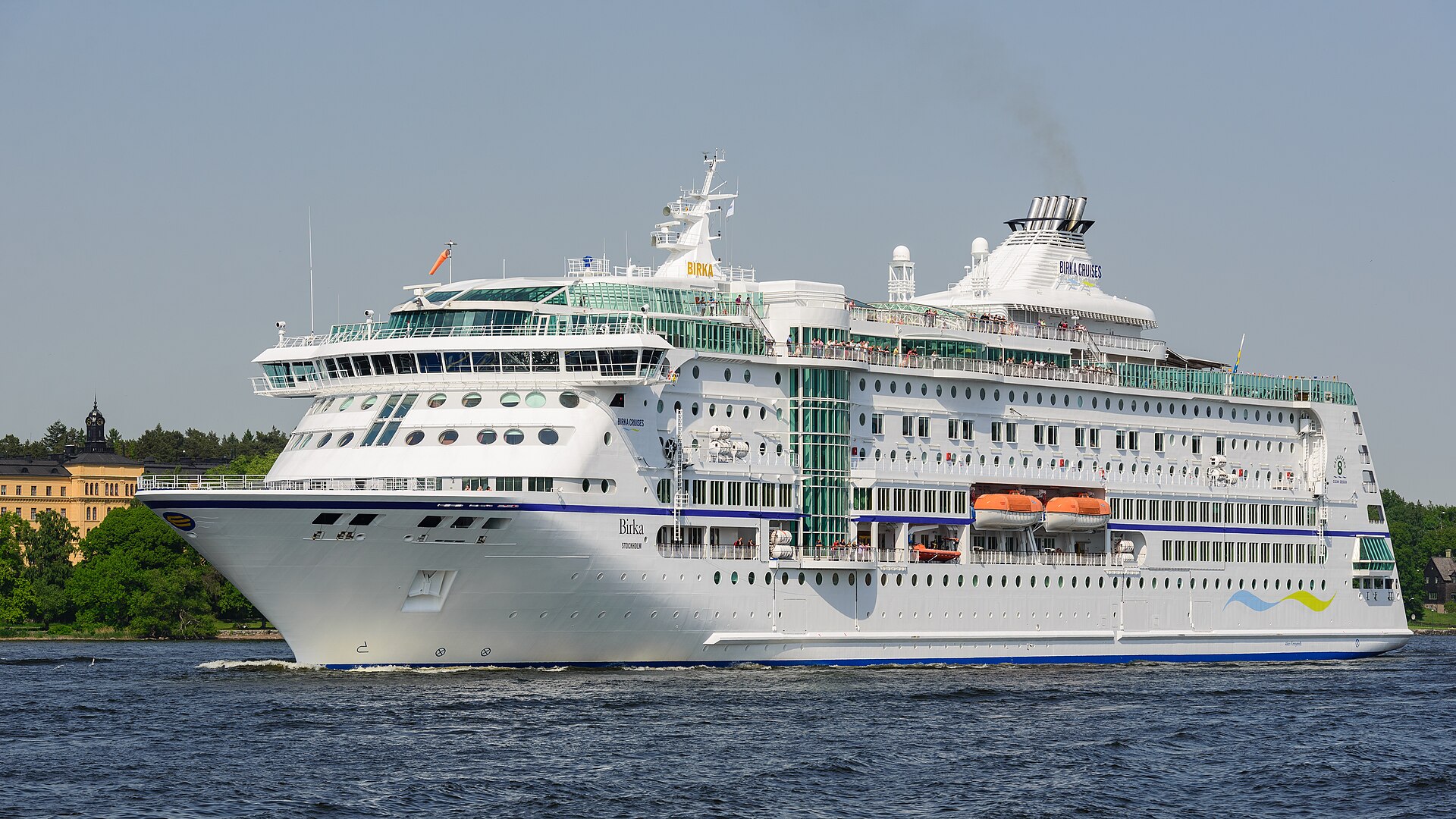 The ship Birka Stockholm, formerly Birka Paradise, in Stockholm in June 2013