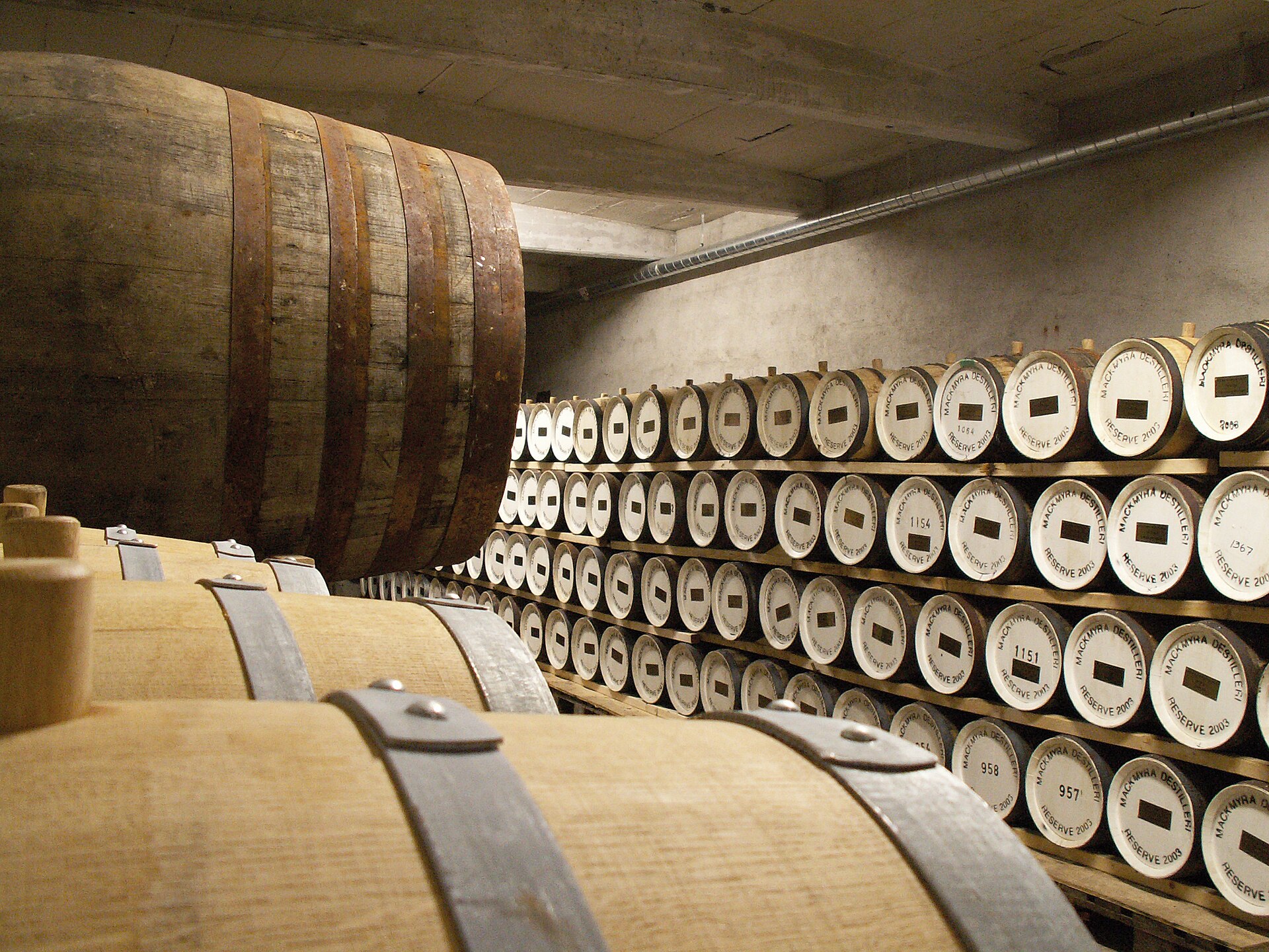 The Mackmyra whisky distillery warehouse on Fjäderholmarna, Sweden