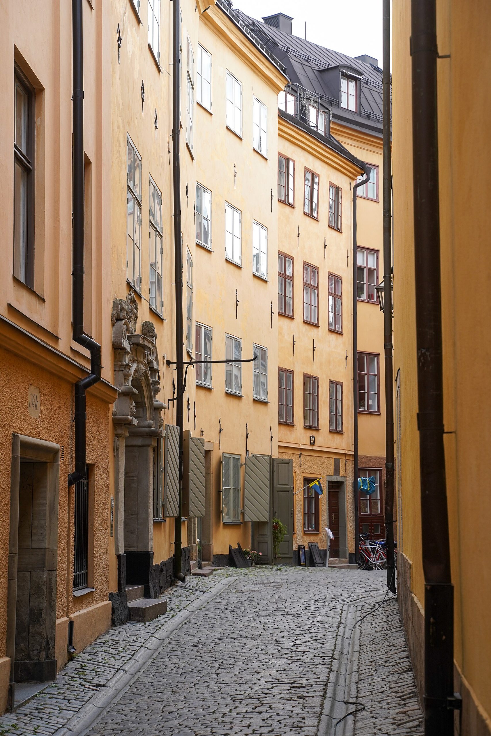 Alley in Gamla Stan, Stockholm.jpg — illustrating What Is Gamla Stan, and How Old Is It? Stockholm’s Old Town