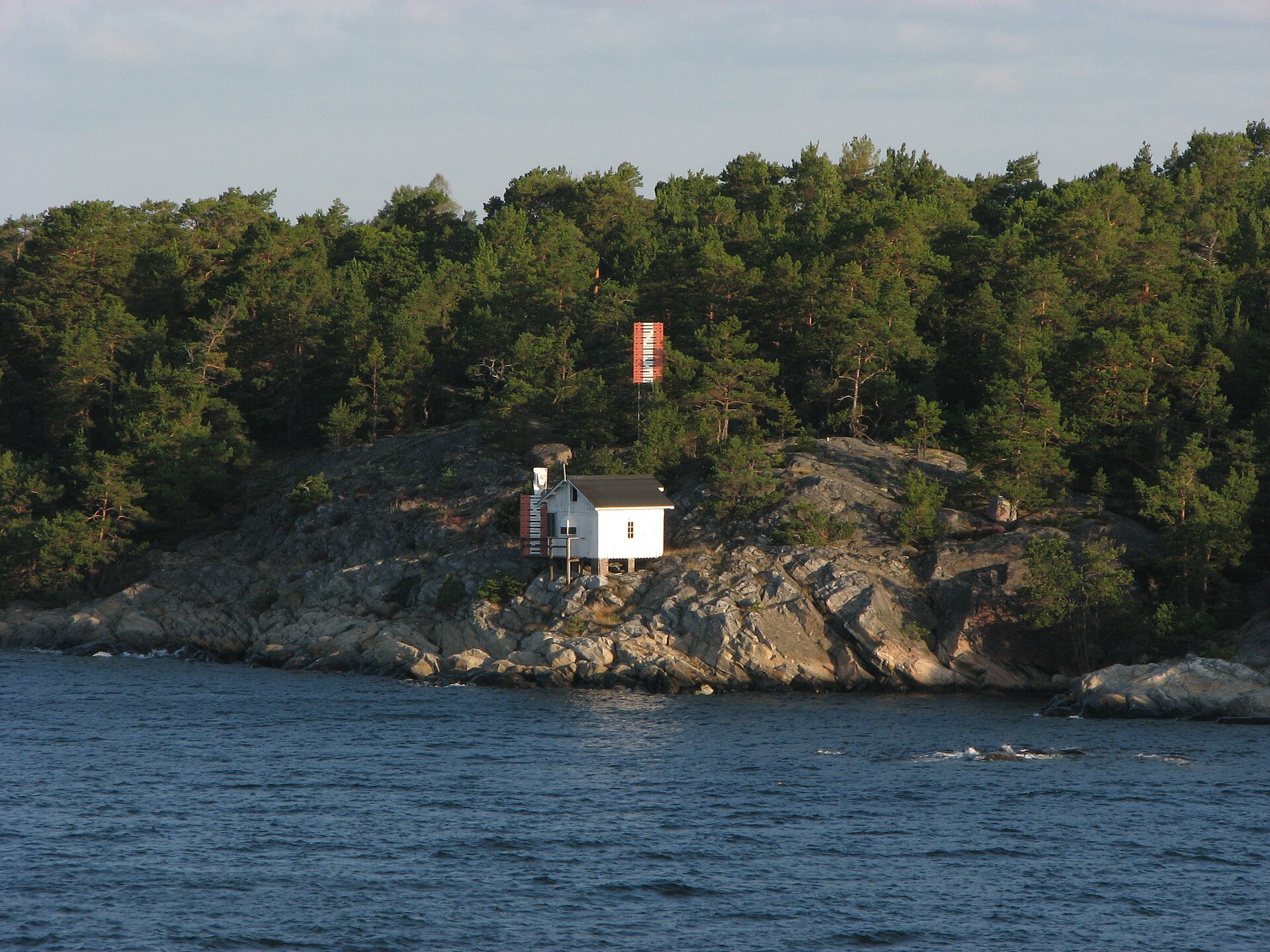 A view of islands in the Stockholm archipelago
