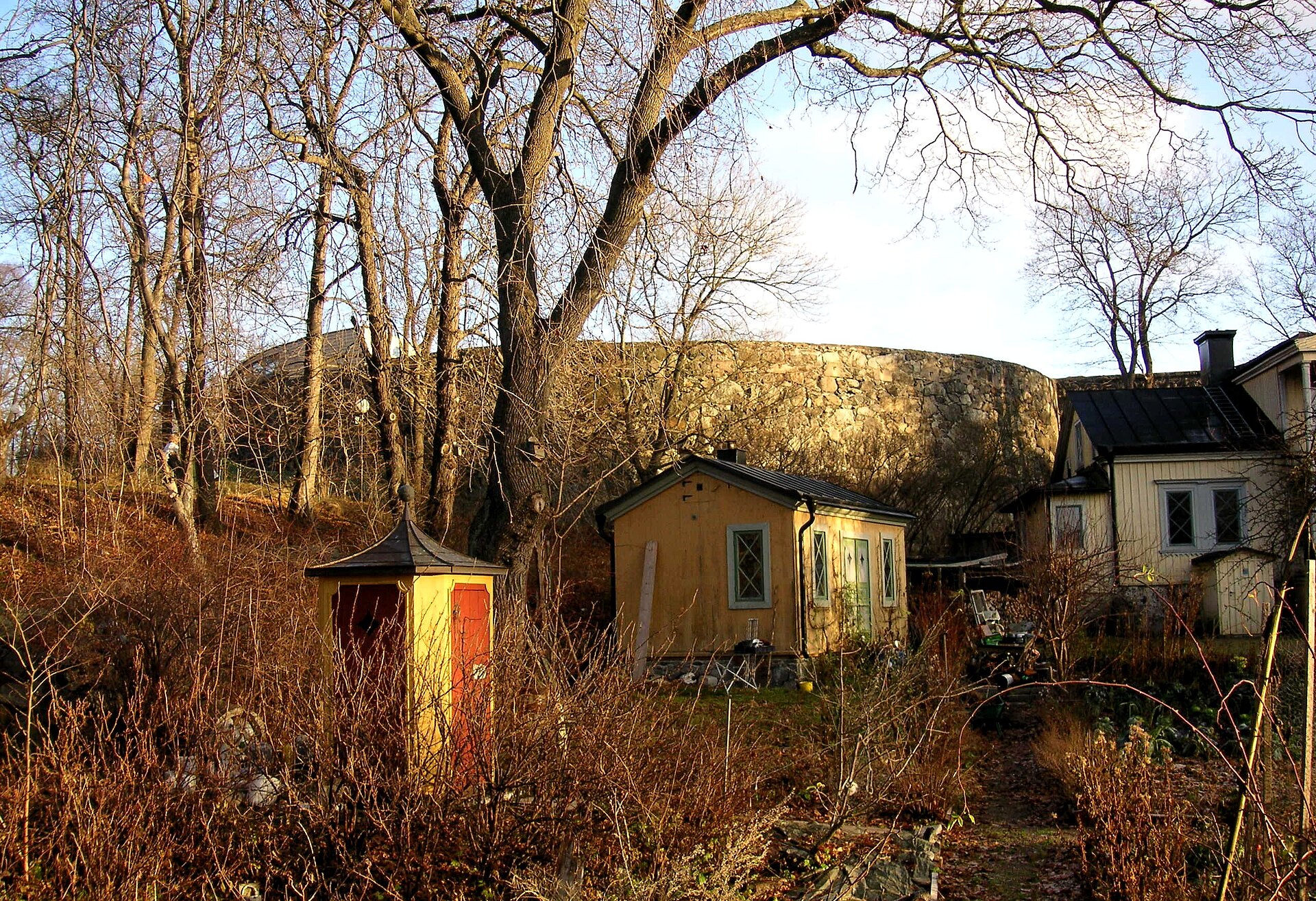 The old prison wall on Långholmen in Stockholm