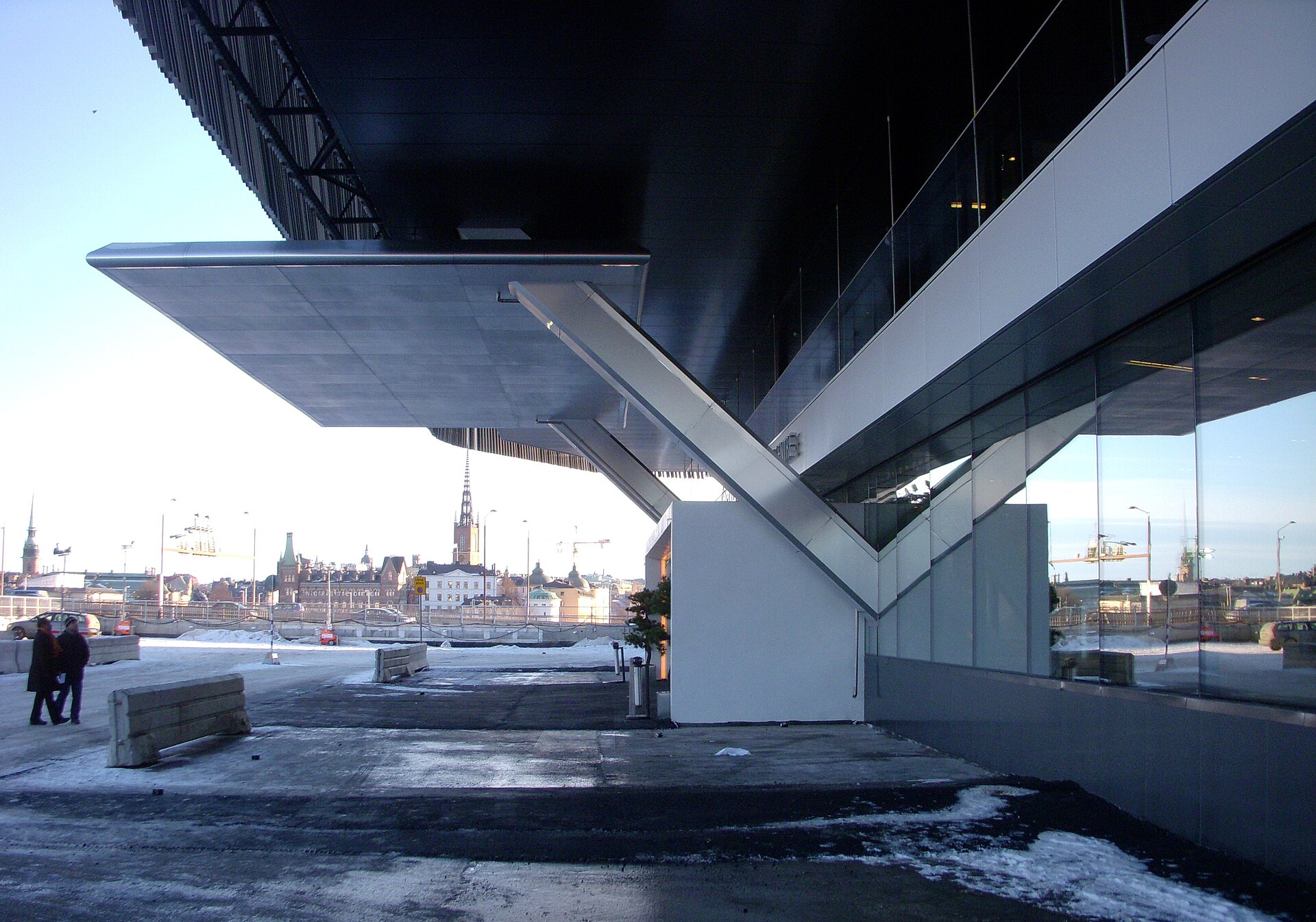 Entrance and canopy of the congress section of the Waterfront building in Stockholm