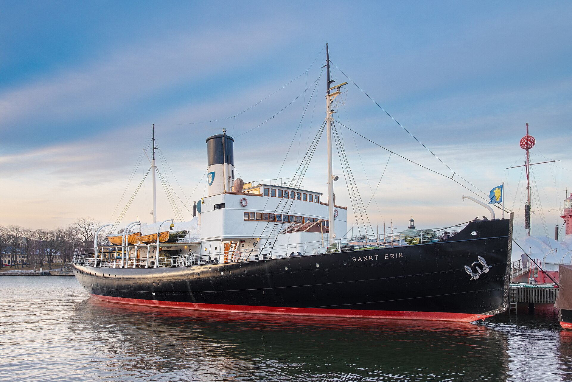 SS Sankt Erik icebreaker museum ship Stockholm 2016 02.jpg — illustrating What Is the Medeltidsmuseet, and What's Under the City?