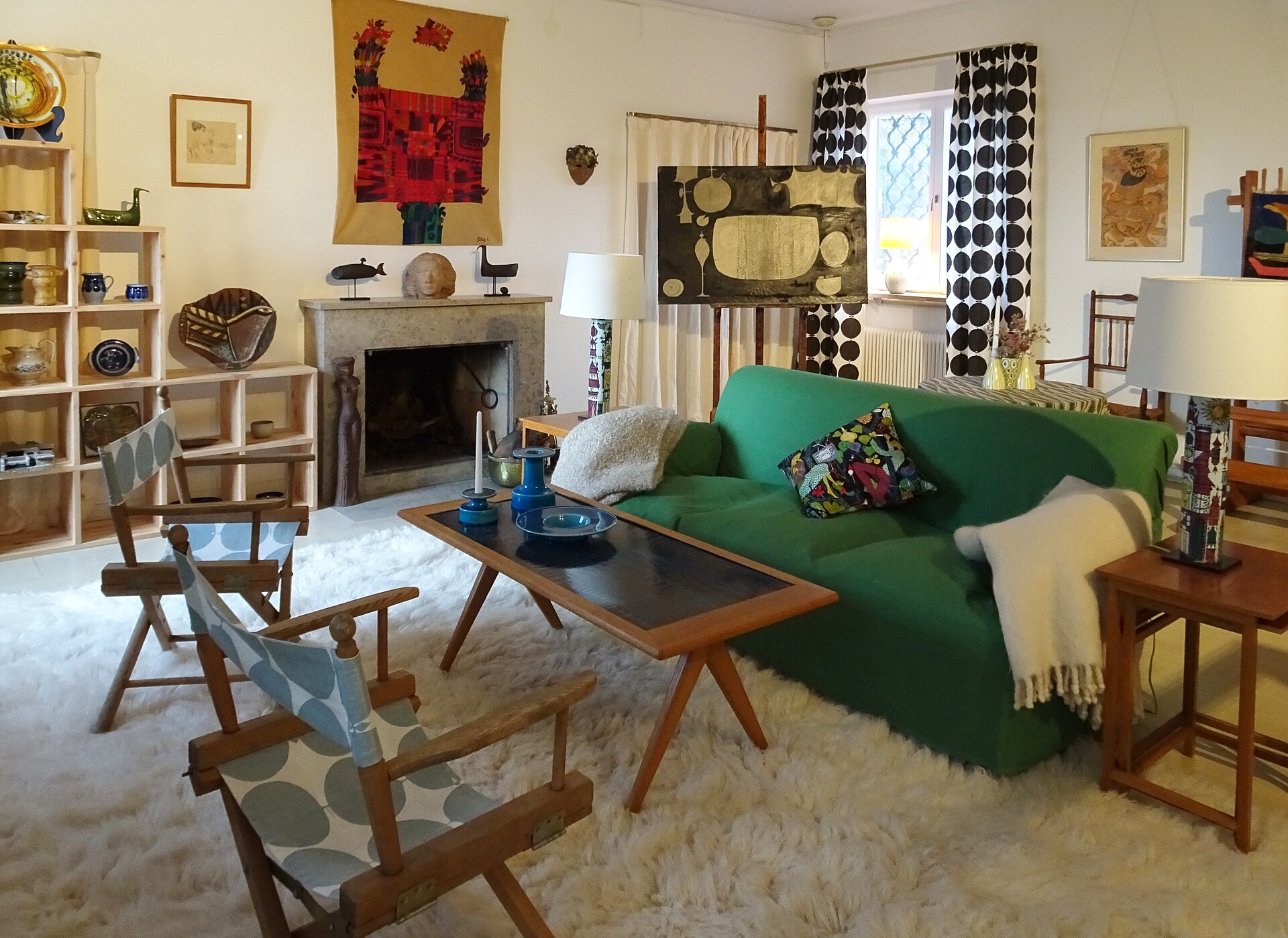 Annes hus at Millesgården, furnished with objects designed by Stig Lindberg