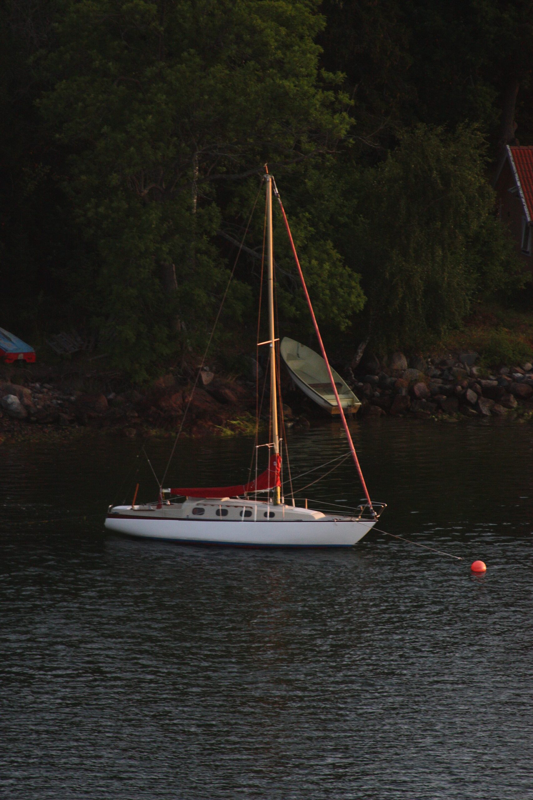 Shoreline of the Stockholm archipelago from a passing cruise ship