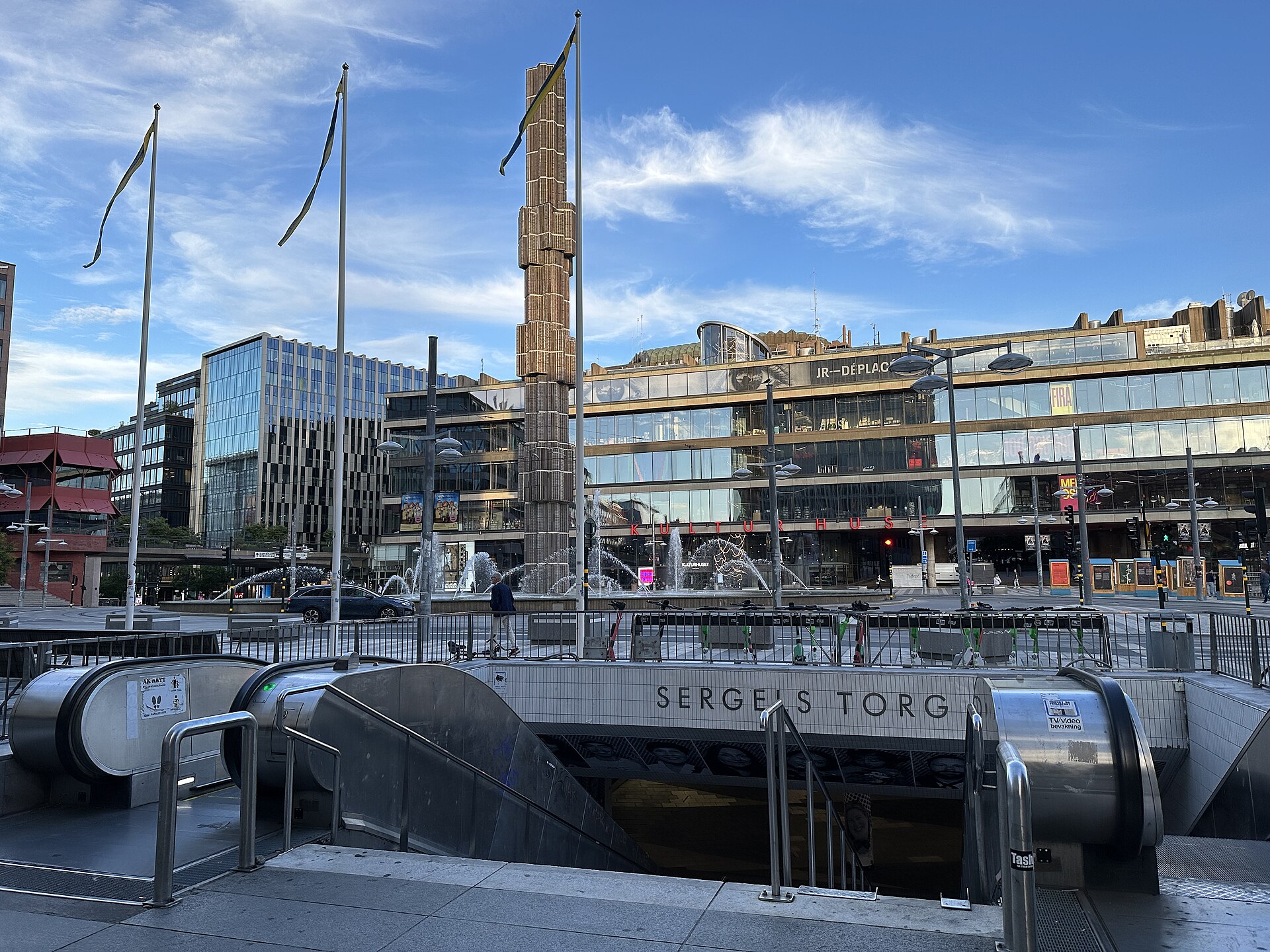 The open square of Sergels Torg in Stockholm