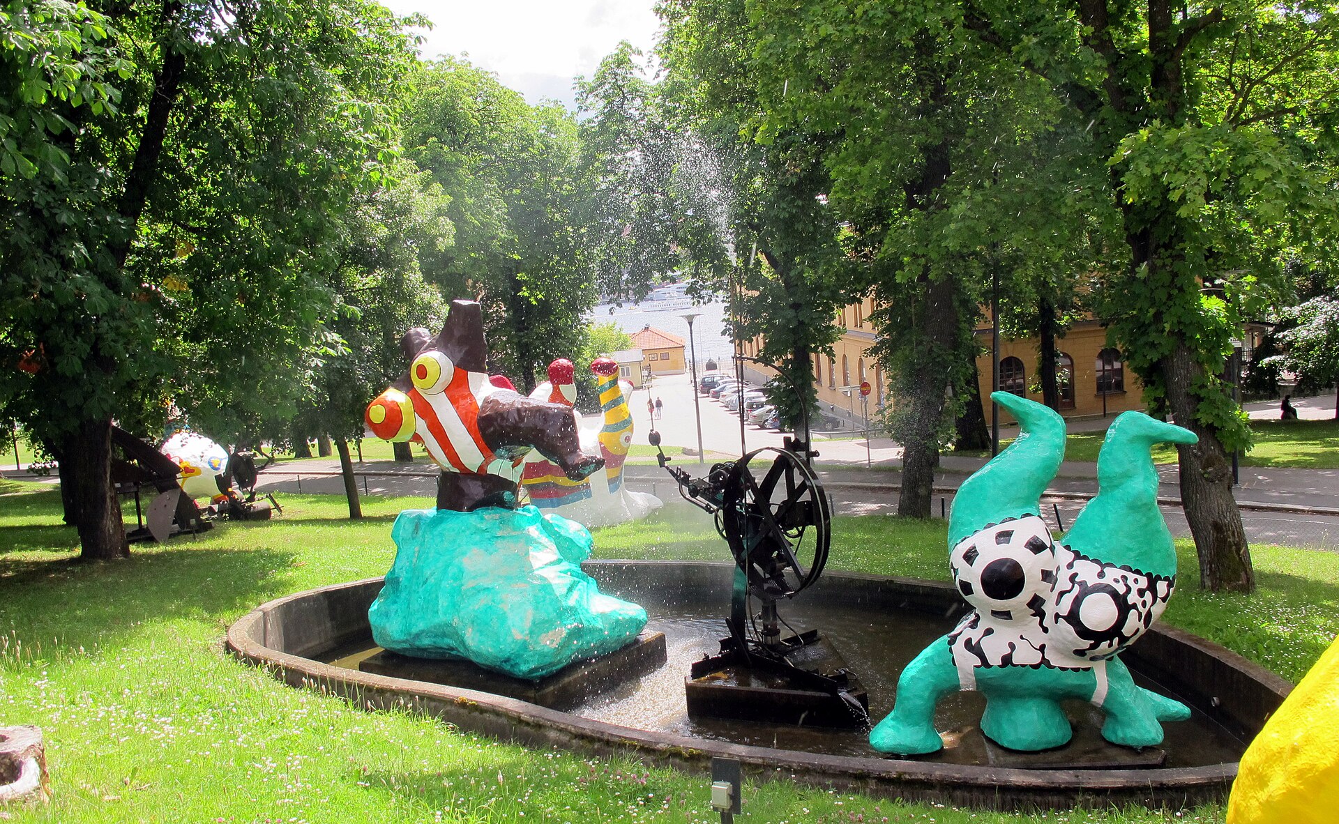 The Moderna Museet sculpture park on Skeppsholmen island in Stockholm