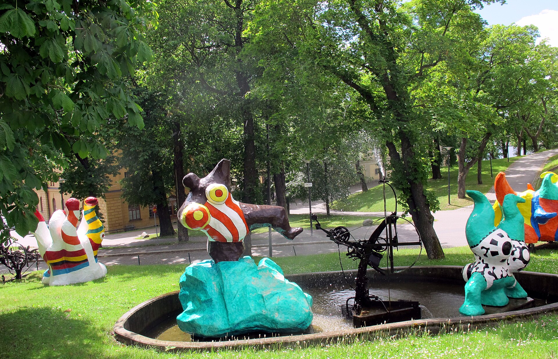 Artworks in the sculpture park at Moderna Museet, Skeppsholmen, Stockholm