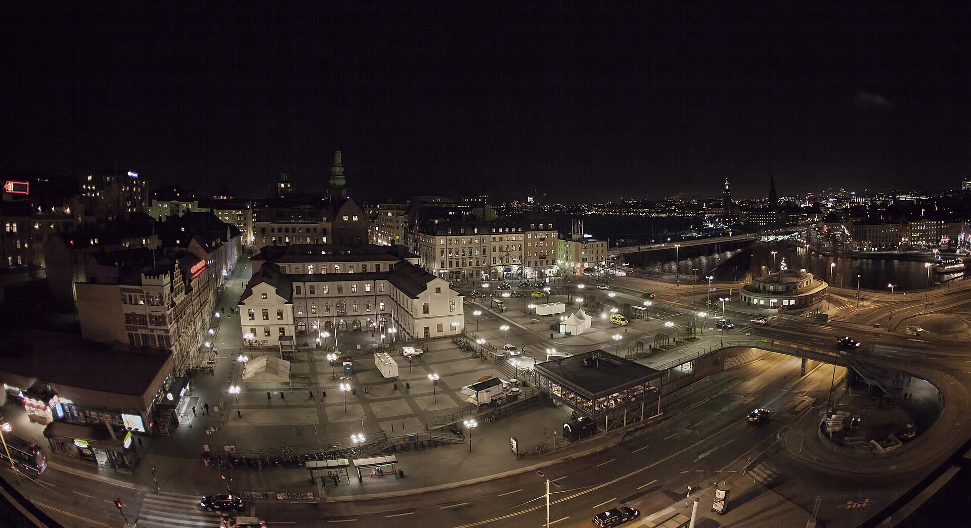 New Year's Eve 2011 at Slussen in Stockholm