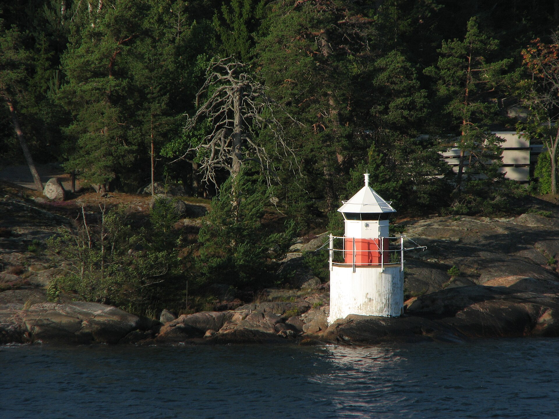 Islands seen across the water in the Stockholm archipelago