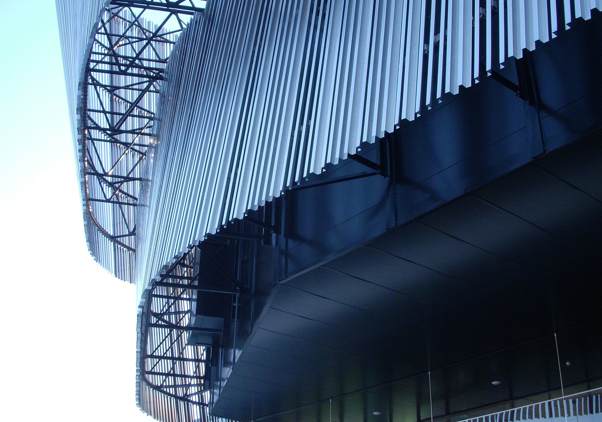 Facade detail of the congress section of Stockholm Waterfront