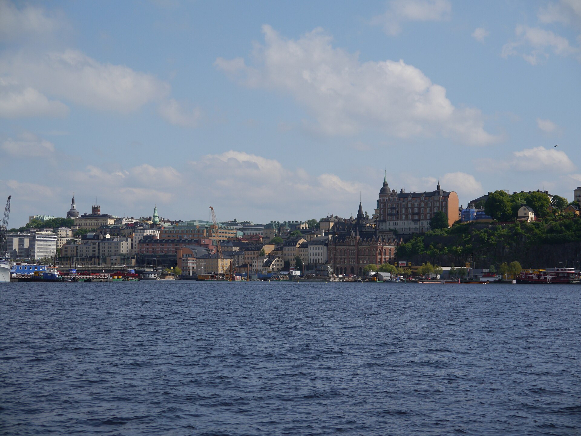 The island of Södermalm viewed from Stockholm City Hall