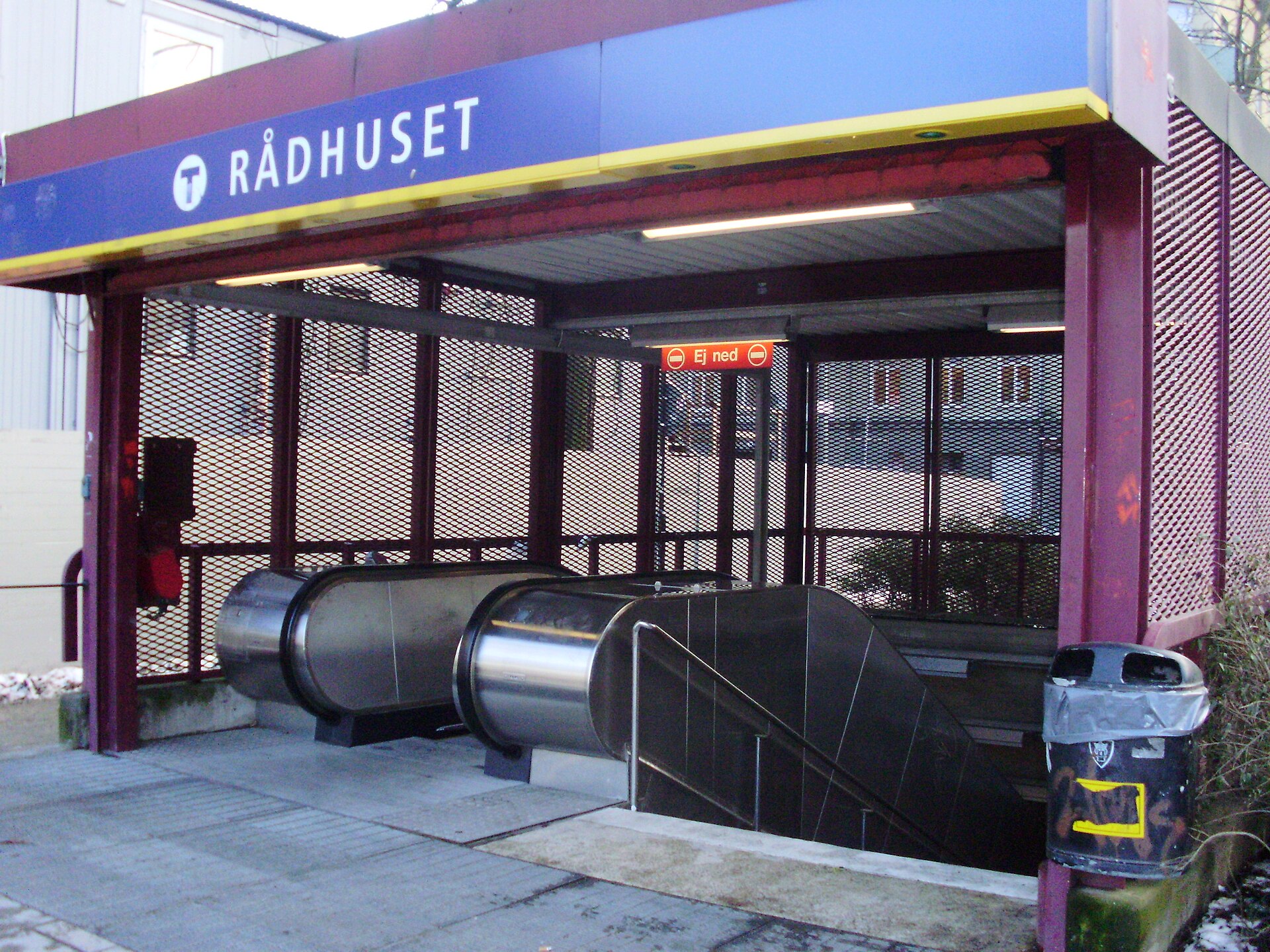 Rådhuset station on the Stockholm Metro