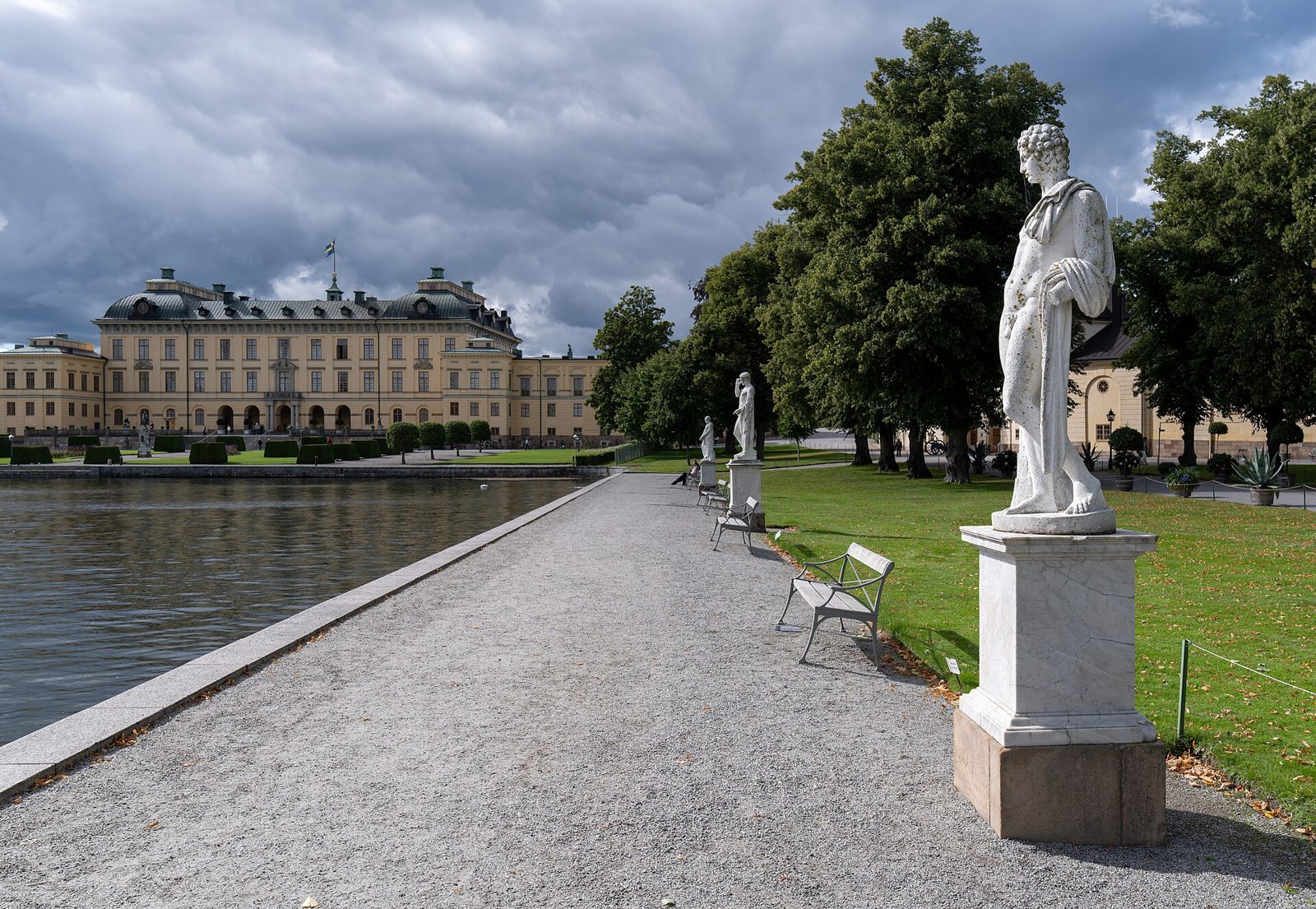 Exterior of the Drottningholm Palace, Stockholm, Sweden